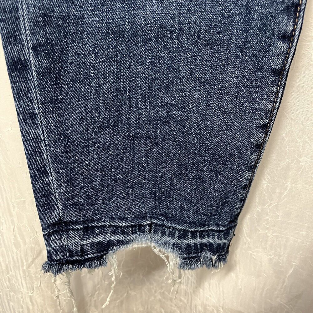 LOFT Skinny Ankle Crop Jeans Raw Hem Size 16 - Picture 5 of 8